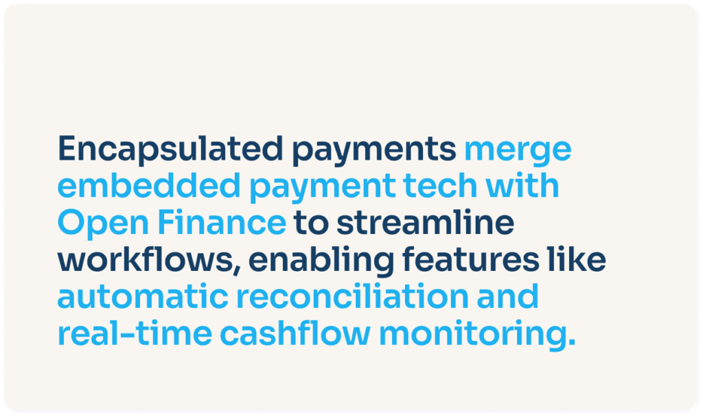 encapsulated payments automatic reconciliation